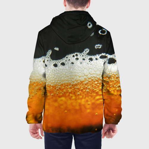 Мужская куртка 3D с принтом Темное пиво, вид сзади #2