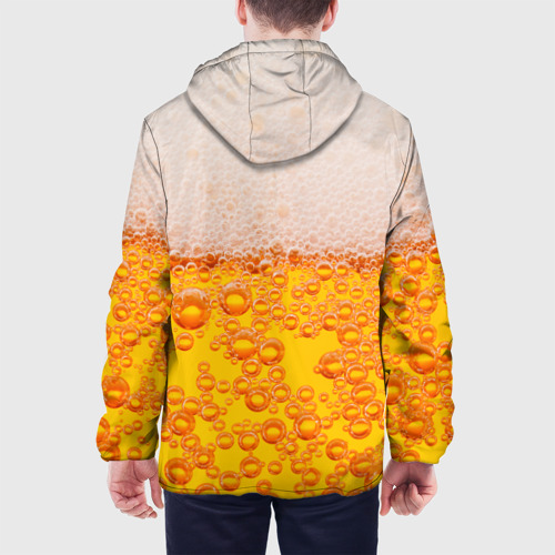 Мужская куртка 3D с принтом ПИВО, вид сзади #2