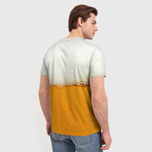 Мужская футболка 3D с принтом Я ПИВО!, вид сзади #2