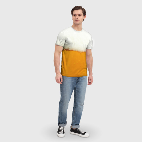 Мужская футболка 3D с принтом Я ПИВО!, вид сбоку #3