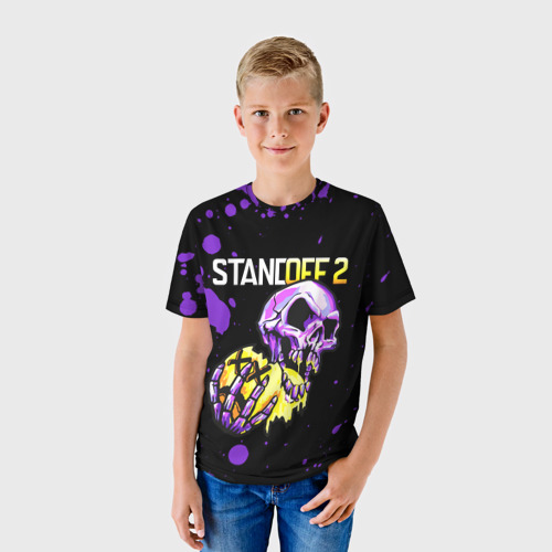 Детская 3D футболка с принтом STANDOFF 2 - FEED, фото на моделе #1