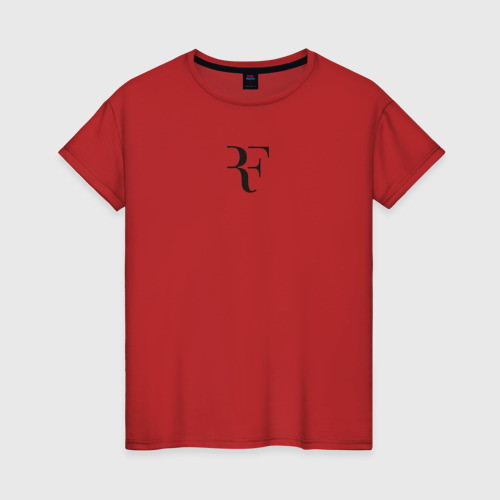 Женская футболка с принтом Roger, вид спереди #2