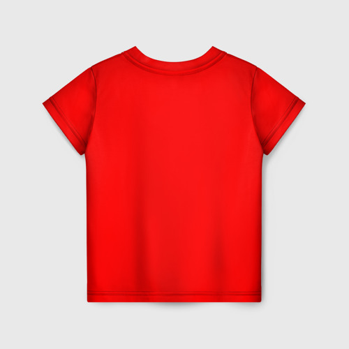Детская 3D футболка с принтом РОССИЯ, вид сзади #1