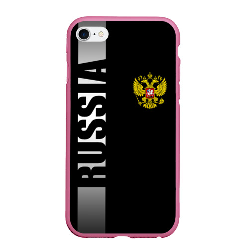 Чехол для iPhone 6/6S матовый с принтом Россия, вид спереди #2