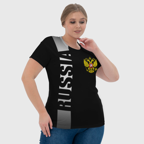 Женская футболка 3D с принтом Россия, фото #4