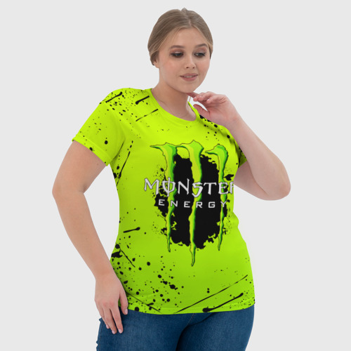 Женская футболка 3D с принтом MONSTER ENERGY, фото #4