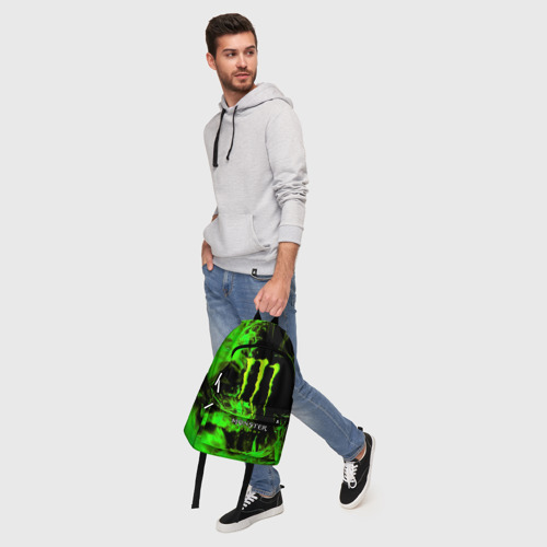 Рюкзак 3D с принтом Monster energy, фото #5