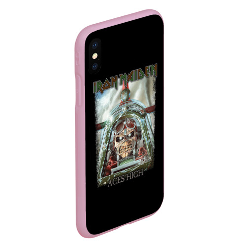 Чехол для iPhone XS Max матовый с принтом Iron Maiden, вид сбоку #3