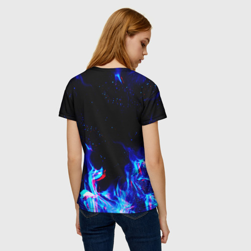 Женская футболка 3D с принтом MINECRAFT, вид сзади #2