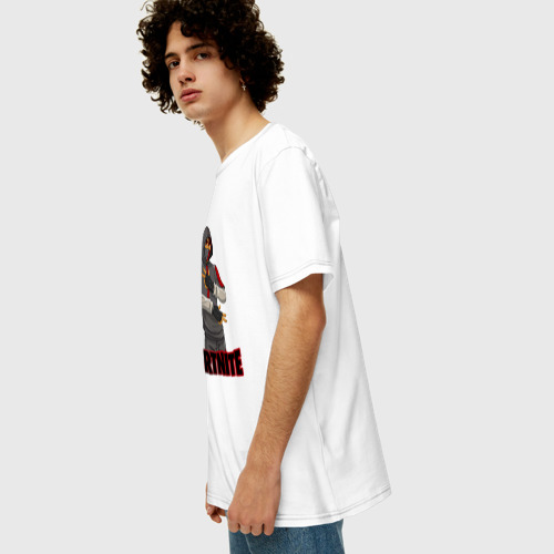 Мужская футболка хлопок Oversize с принтом IKONIK, вид сбоку #3