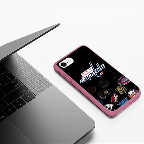 Чехол для iPhone 7/8 матовый с принтом NHL Washington Capitals | НХЛ (Z), фото #5