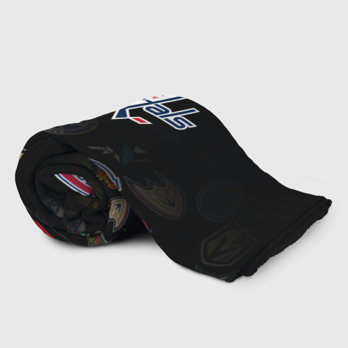 Плед 3D с принтом NHL Washington Capitals | НХЛ (Z), фото на моделе #1