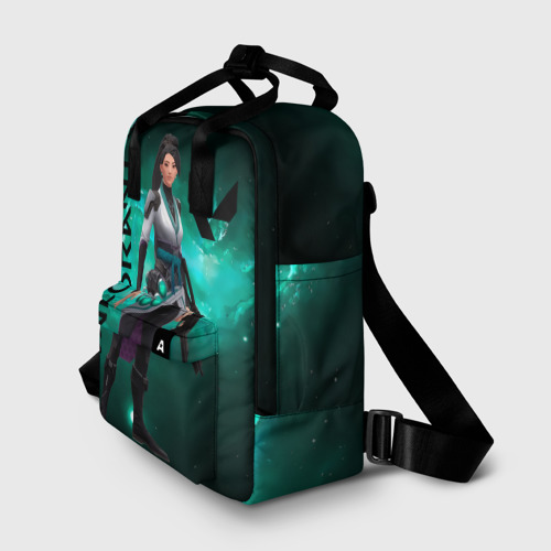 Женский рюкзак 3D с принтом Valorant, фото на моделе #1