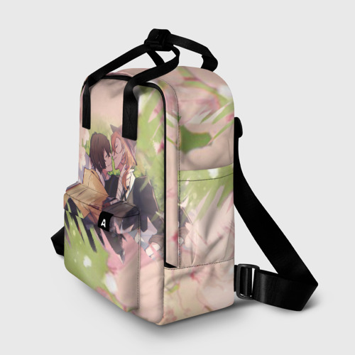 Женский рюкзак 3D с принтом Дазай и Чуя, фото на моделе #1