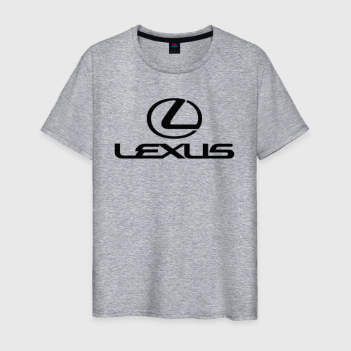 Мужская футболка хлопок с принтом Lexus, вид спереди #2
