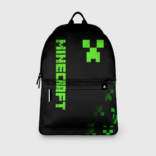 Рюкзак 3D с принтом MINECRAFT CREEPER, вид сбоку #3