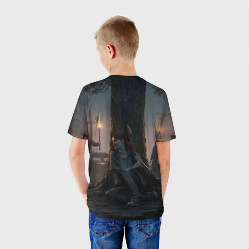Детская футболка 3D с принтом The Last of Us part 2, вид сзади #2