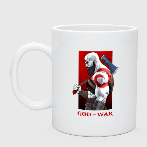 Кружка керамическая с принтом GOD OF WAR, вид спереди #2
