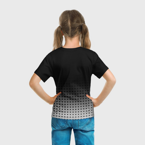 Детская футболка 3D с принтом Mercedes-Benz, вид сзади #2