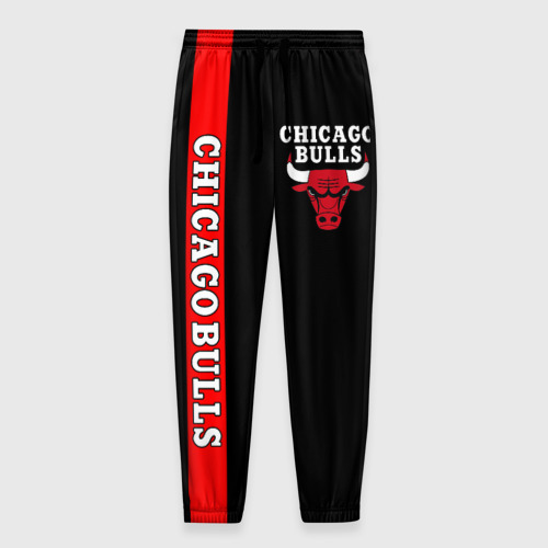 Мужские брюки 3D с принтом Chicago bulls, вид спереди #2