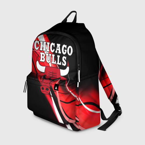 Рюкзак 3D с принтом CHICAGO BULLS | ЧИКАГО БУЛЛС, вид спереди #2