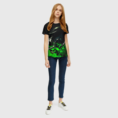 Женская 3D футболка с принтом VALORANT VIPER, вид сбоку #3
