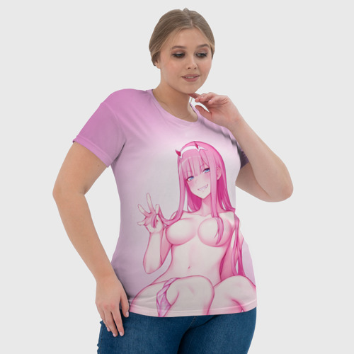 Женская футболка 3D с принтом DARLING IN THE FRANXX, фото #4