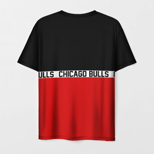 Мужская футболка 3D с принтом CHICAGO BULLS | ЧИКАГО БУЛЛС, вид сзади #1