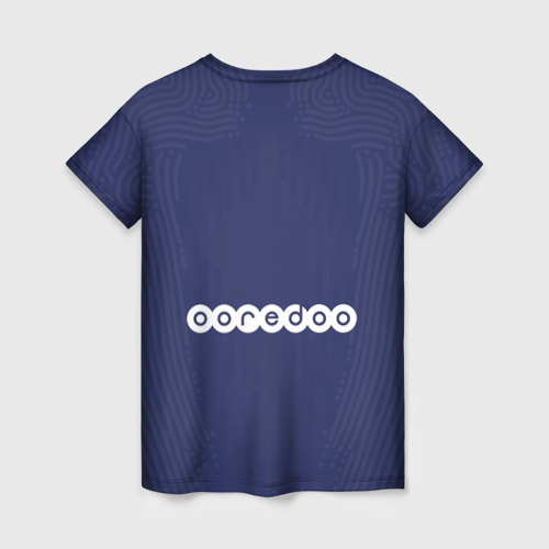 Женская футболка 3D с принтом PSG home 20-21, вид сзади #1