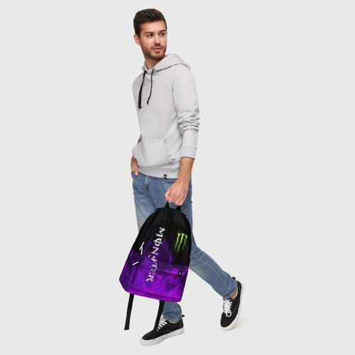 Рюкзак 3D с принтом MONSTER ENERGY, фото #5