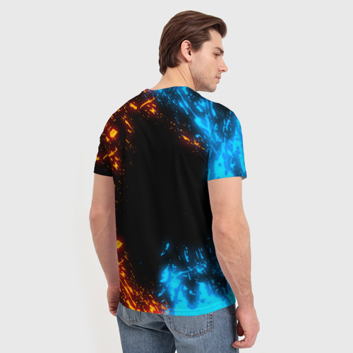 Мужская футболка 3D с принтом CS GO, вид сзади #2