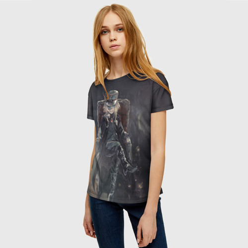 Женская футболка 3D с принтом Devil of the Rhine, фото на моделе #1