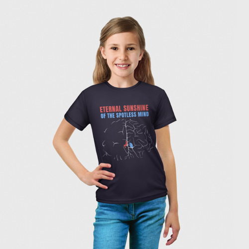 Детская футболка 3D с принтом Eternal sunshine, вид сбоку #3