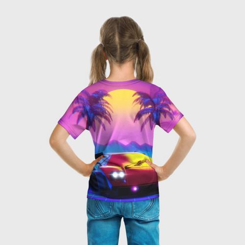 Детская футболка 3D с принтом GTA 2020, вид сзади #2