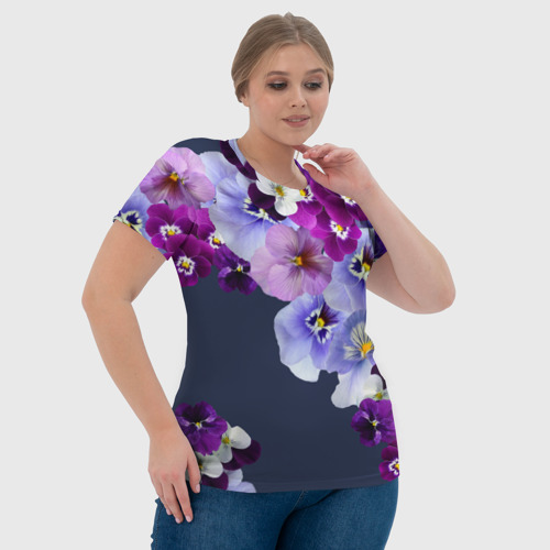 Женская футболка 3D с принтом Анютки, фото #4