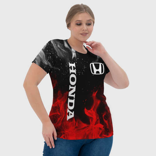 Женская футболка 3D с принтом HONDA, фото #4