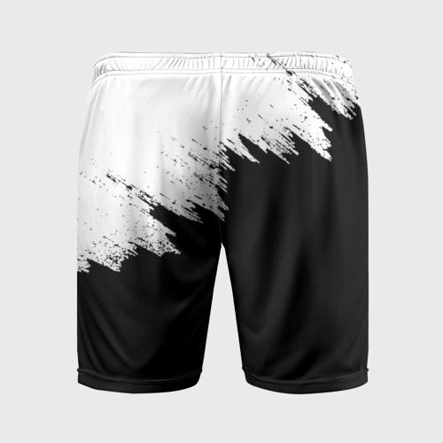 Мужские шорты спортивные с принтом TOYOTA | ТОЙОТА, вид сзади #1