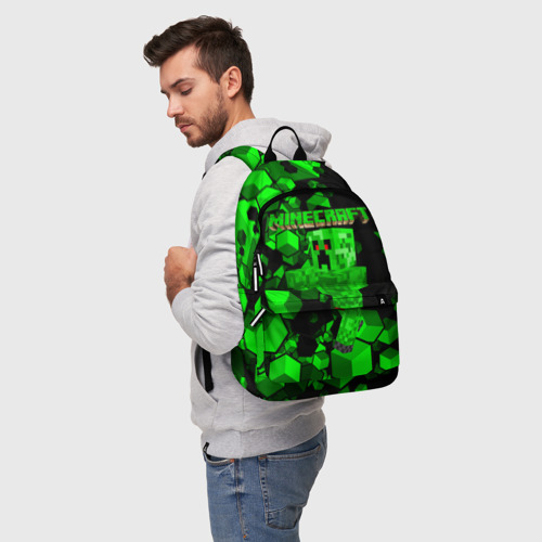 Рюкзак 3D с принтом Minecraft, фото на моделе #1