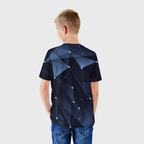 Детская футболка 3D с принтом SUBARU, вид сзади #2