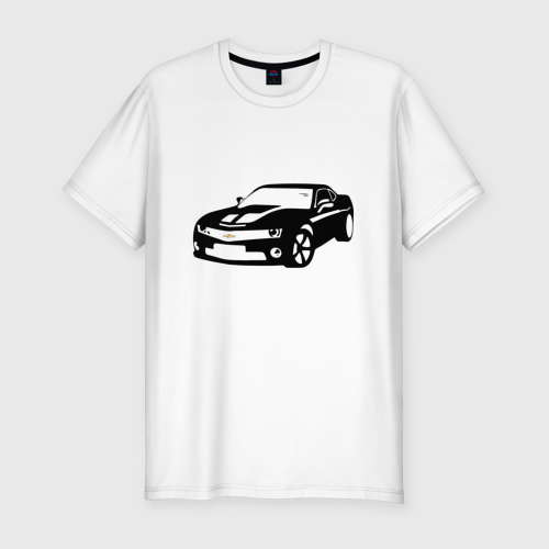 Мужская футболка премиум с принтом Chevrolet | Шевроле (Z), вид спереди #2