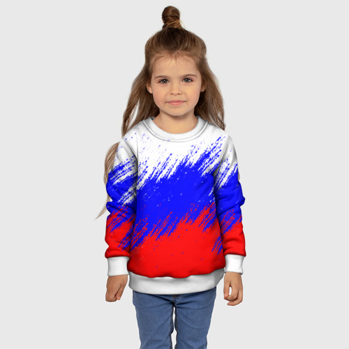 Детский свитшот 3D с принтом Россия, фото #4