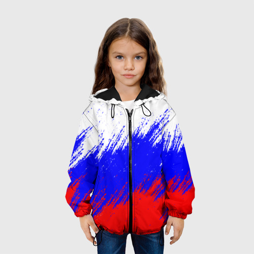 Детская 3D куртка с принтом Россия, вид сбоку #3