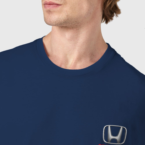 Мужская футболка хлопок с принтом Honda CR-V Хонда, фото #4