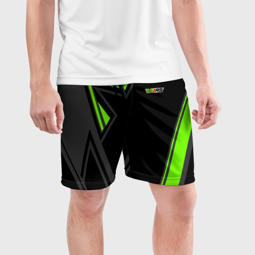 Мужские шорты спортивные с принтом Skoda RS (Z), фото на моделе #1
