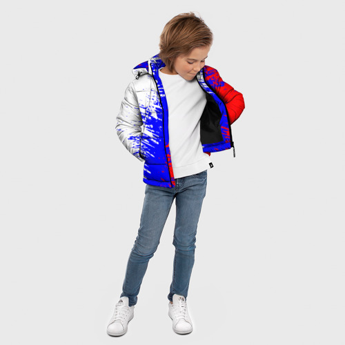 Зимняя куртка для мальчиков 3D с принтом Россия, вид сбоку #3