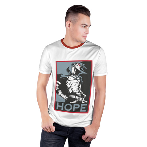 Мужская футболка 3D спортивная с принтом Камина Надежда, фото на моделе #1