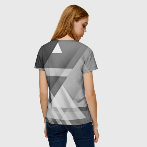 Женская футболка 3D с принтом NISSAN, вид сзади #2