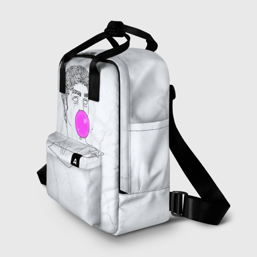 Женский рюкзак 3D с принтом Bubble gum, фото на моделе #1