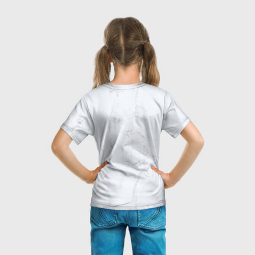 Детская футболка 3D с принтом Bubble gum, вид сзади #2