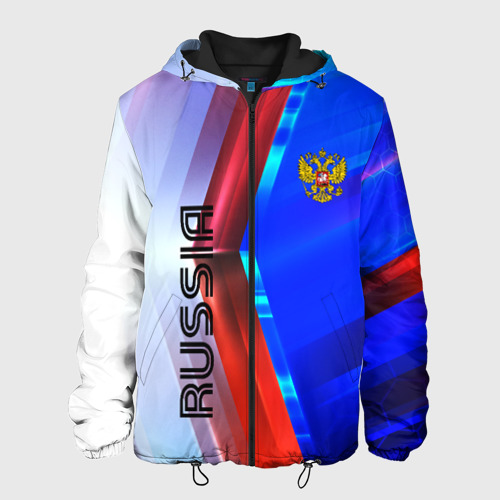 Мужская куртка 3D с принтом Russia sport, вид спереди #2